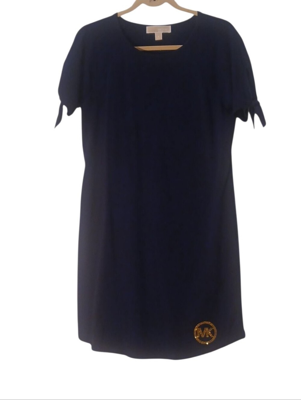Michael Kors -Navy Blue Shift Dress, Short Sleeve, Round Neck, Size Small - Picture 8 of 8